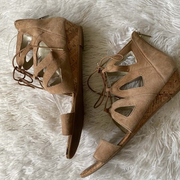 Womens suede wedge casual booties sandals, size 10M by Sam Edelman - Picture 3 of 11